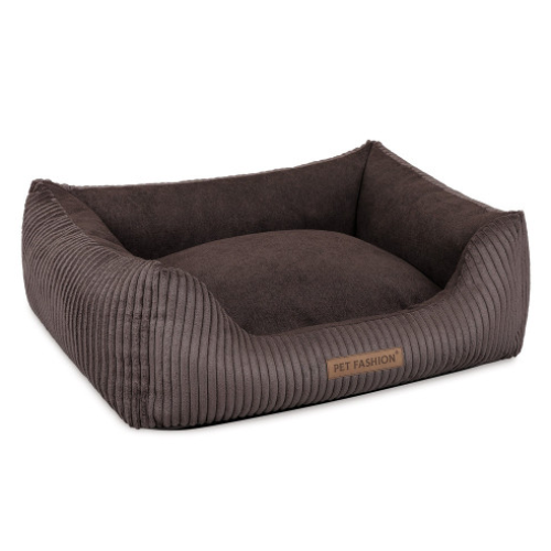 Лежак для собак Природа Pet Fashion DEVID шоколадний 62х50х19 см