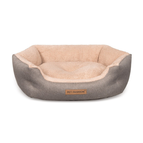 Лежак для собак Природа Pet Fashion BRIG кавовий 58х48х20 см