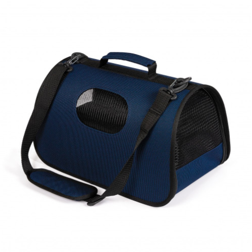 Сумка-переноска для собак і котів Природа Pet Fashion Vesta синя 38х22х22 см