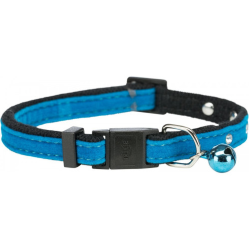 Нашийник Trixie для котів з заклепками і дзвіночком оксамит