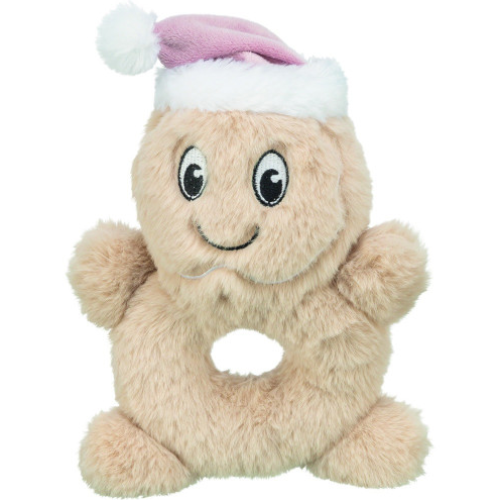 Игрушка для собак Trixie имбирное печенье с пищалкой, плюш 22 см