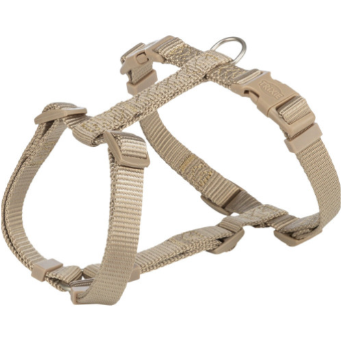 Шлея для собак Trixie Premium H-harness S-M песочная 42-60 см х 15 мм