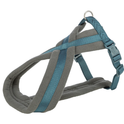 Шлея для собак Тrixie Premium туристична XS–S синьо-зелена 30–55 см х 15 мм 