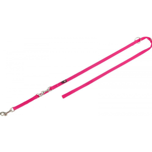 Повідець-перестібка для собак Trixie Premium M-L нейлон, фуксія 2 м х 20 мм