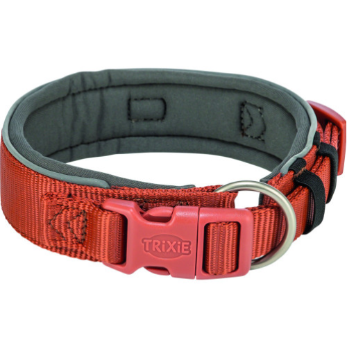 Ошейник для собак Trixie Premium XS-S экстраширокий, рыже-графитовый 27-35 см х 25 мм