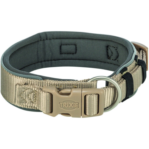 Нашийник для собак Trixie Premium XS–S екстраширокий, пісочно-сірий 27–35 см х 25 мм 