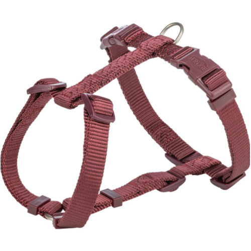 Шлейка для собак Trixie Premium H-harness бордовая L 60-87 см х 25 мм