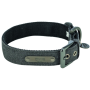 Нашийник для собак Trixie CityStyle M екстраширокий, бавовна, чорний 35–42 см х 25 мм