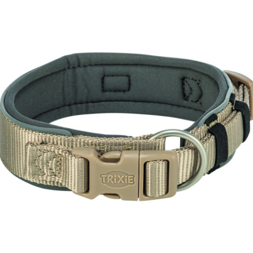 Нашийник для собак Trixie Premium  M–L екстраширокий, пісочно-сірий 40–48 см х 40 мм 