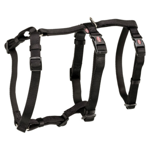 Шлейка для собак Trixie черная S-M 40-65 см х 15 мм