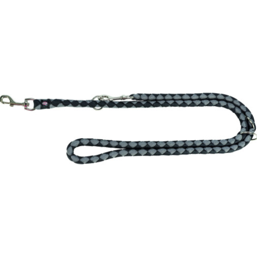 Поводок для собак Trixie Каво L-XL регулируемый, черный-графит 2м х 18 мм