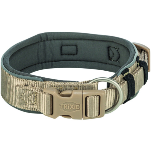 Нашийник для собак Trixie Premium екстраширокий, пісочно-сірий L–XL 53–62 см х 50 мм 