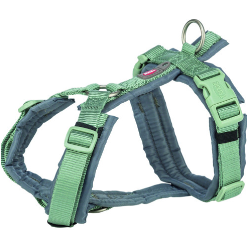 Шлея для собакTrixie Premium треккинговая, голубовато-серая XS-S 32-38 см х 13 мм