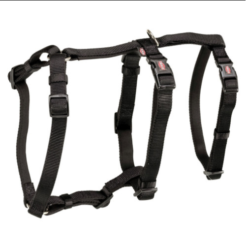 Шлейка для собак Trixie черная M-L 50-75 см х 20 мм