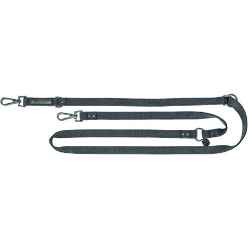 Поводок для собак Trixie CityStyle V-Lead хлопок, черный S-M 2 м х 13 мм