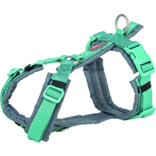 Шлея для собак Trixie Premium трекінгова, аква-графіт S–M 44–53 см х 20 мм 