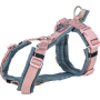 Шлея для собак Trixie Premium трекінгова, рожево-сіра M 53–64 см х 20 мм 