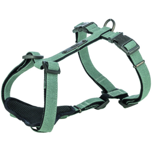 Шлея для собак Trixie CityStyle H-harness хлопок, светло-зеленая L-XL 75-120 см х 25 мм