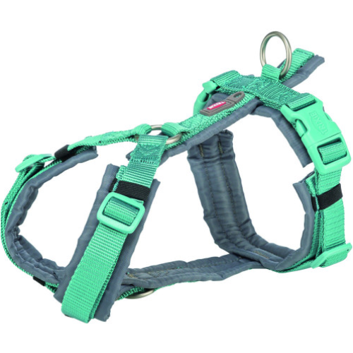 Шлея для собак Trixie Premium трекинговая, аква-графит M-L 62-74 см х 25 мм