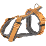 Шлея для собак Trixie Premium трекинговая, оранжево-серая XL 80-97 см х 25 мм
