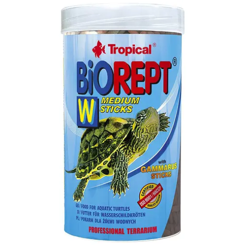 Корм для водоплавающих черепах Tropical Biorept W гранулы - 75 г