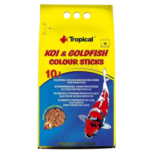 Корм для прудовых рыб Tropical Koi Goldfish Colour Sticks палочки - 800 г