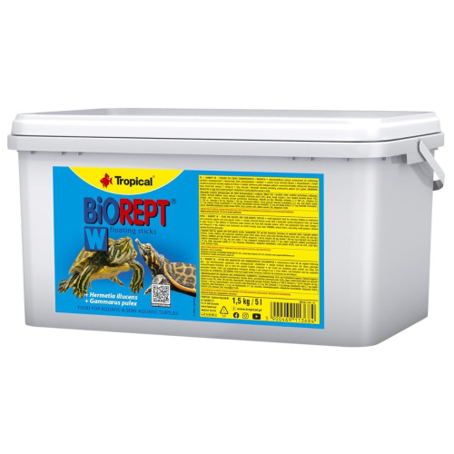Корм для водоплавних черепах Tropical Biorept W гранули - 1,5 кг