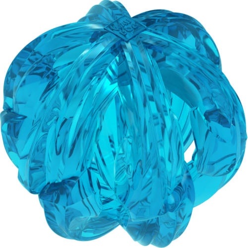 Игрушка для собак WAUDOG Fun Durable Дышащий мяч, термопластичная резина, голубой - 70 мм