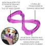 Игрушка для собак WAUDOG Fun Durable Восьмерка, термопластичная резина, фиолетовый - 200 мм