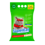 Наповнювач для котячих туалетів SuperCat з ароматизатором, деревний поглинаючий 3кг (зелений)