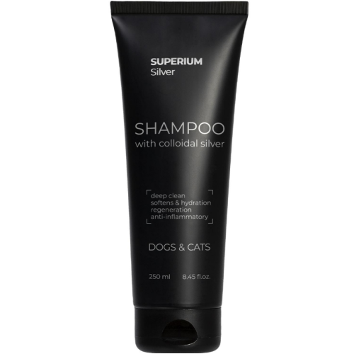 Шампунь для кошек и собак СУПЕРИУМ Сильвер универсальный с коллоидным серебром - 250 мл