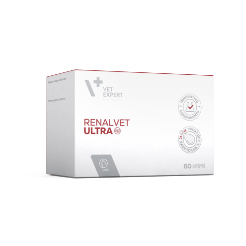 Кормова добавка для кішок Vet Expert RenalVet Ultra підтримки функції нирок, капсули - 60 шт