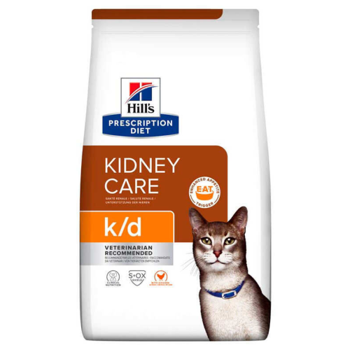 Сухий корм для котів Hill's Prescription Dietз  k/d Cat Kidney Care Chicken (при хворобах нирок) курка - 8 кг