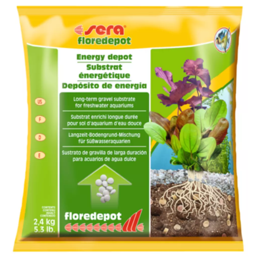 Субстрат для акваріумних рослин Sera Floredepot під основний ґрунт - 2.4 кг (мішок)