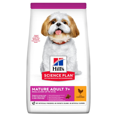  Сухой корм для пожилых собак мелких пород от 7 лет Hill's SP Canine Mature Adult 7+ Small & Miniature Chicken с курицей - 6кг
