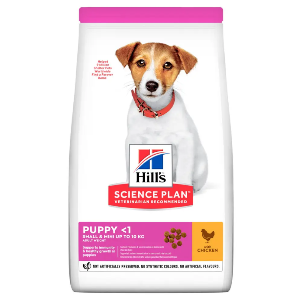 Сухой корм для щенков малых пород Hill's Science Plan Puppy Small & Mini с курицей - 1,5 кг+0,3 кг (набор)