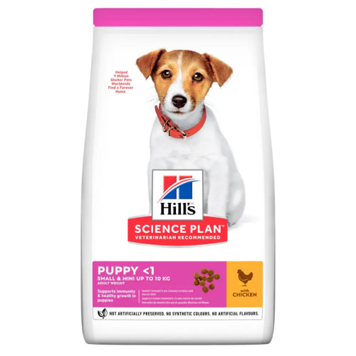 Сухой корм для щенков малых пород Hill's Science Plan Puppy Small & Mini с курицей - 1,5 кг+0,3 кг (набор)