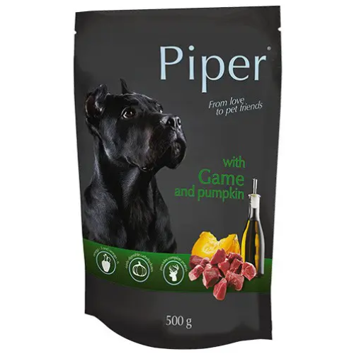 Влажный корм для собак Dolina Noteci PIPER game & pumpkin с дичью и тыквой - 500гр