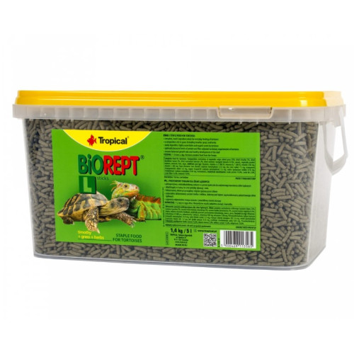 Корм для сухопутных черепах и других травоядных рептилий Tropical BioRept L 5л (1.4 кг)