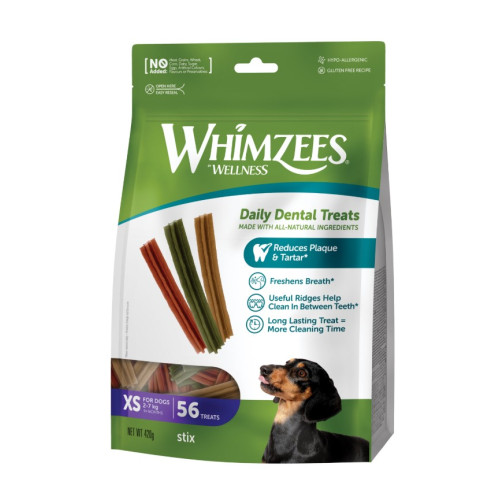 Лакомство Whimzees Stix в форме палочек для собаку XS 56 шт