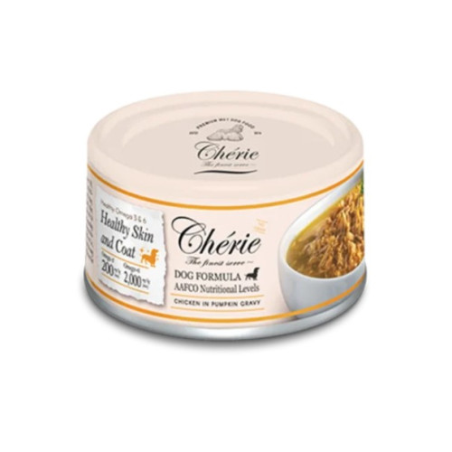 Влажный корм для собак маленьких пород Cherie Small Breed Chicken in Pumpkin Gravy курица в тыквенном соусе 80 г