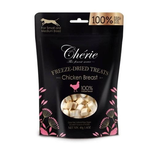 Лакомство для собак сублимированное Cherie Freeze Dried for Dog Chicken Breast с курицей - 40 г