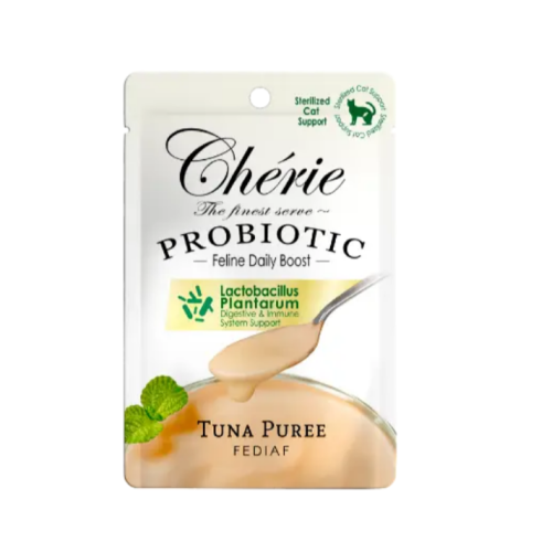 Влажный корм для стерилизованных котов Cherie Creamy Care Tuna Puree Sterilized (Пробиотик) пюре из тунца - 40 г