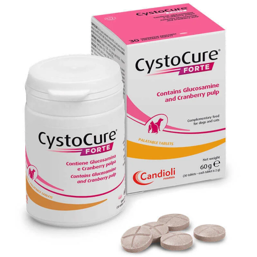 Пищевая добавка для кошек и собак Candioli CystoCure Forte (от цистита) таблетки - 30 шт