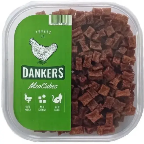 Лакомство для кошек Dankers MeoCubes Куриные мини-кубики - 100 г