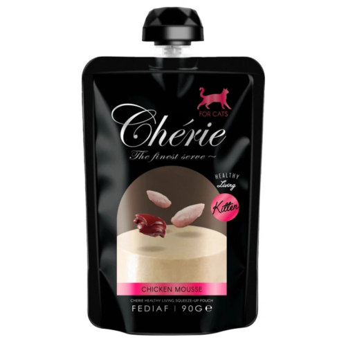Влажный корм для котят Cherie Squeeze-Up Pouch Mousse (For Kitten) мусс из курицы - 90 г