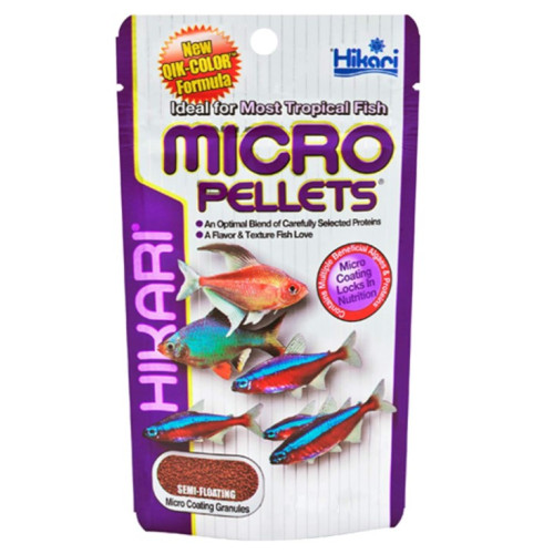 Корм для мелких тропических рыбок HIKARI TROPICAL MICRO PELLETS (гранулы 0.8 мм) - 80г