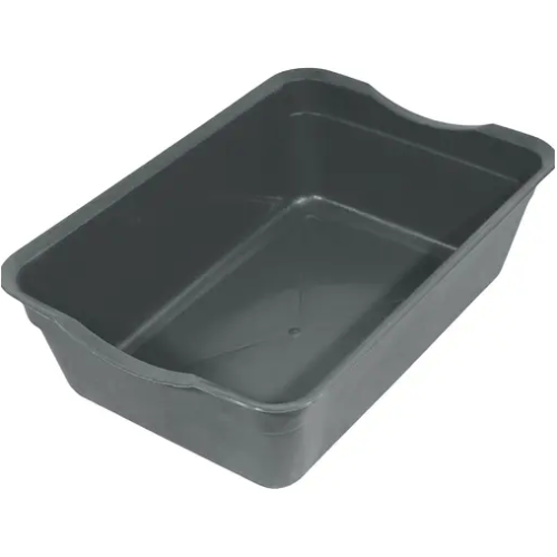Туалет для кошек Тигрис глубокий без сетки серый 40x27x12 см