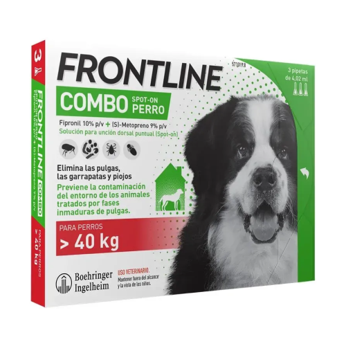 Протипаразитарний препарат для собак від 40-60кг XL Boehringer Ingelheim Frontline Combo спот-он, краплі 3 піпетки