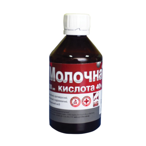 Протибродильний препарат для тварин O.L.KAR Кислота молочна 40% рідина - 100 мл